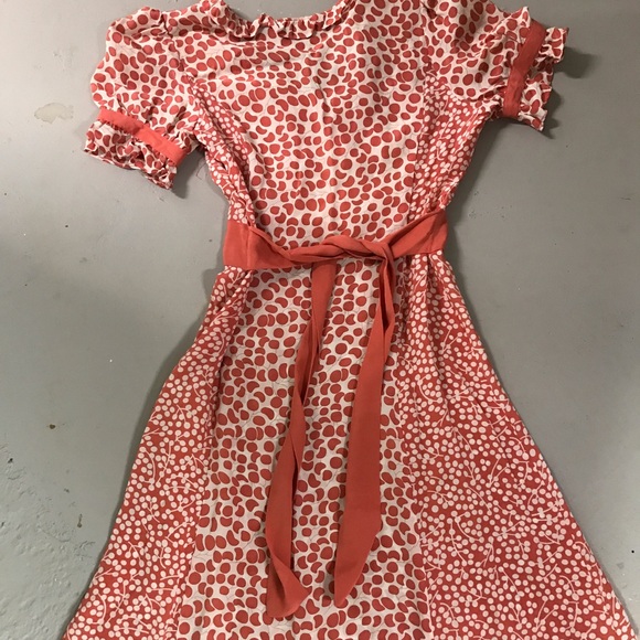 Vintage Marc Jacobs Orange high low dress with tie - Picture 3 of 4